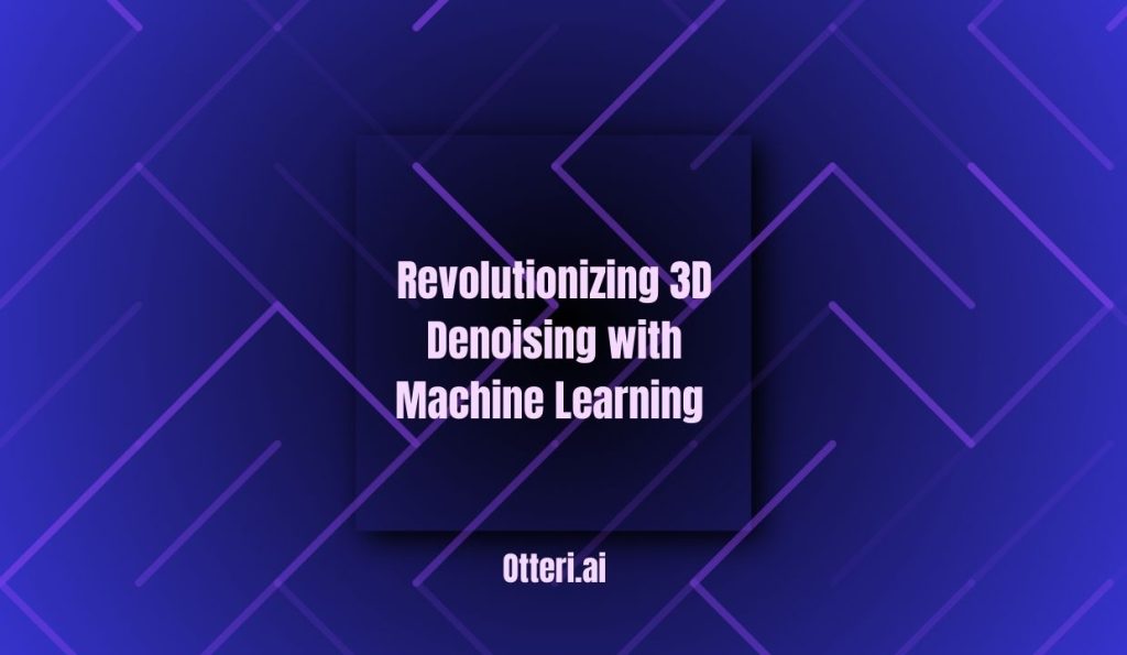 Revolutionizing 3D Denoising with Machine Learning and Vision